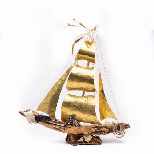 Sailing Boat Bronze Cloth